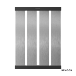 ΣΧΑΡΑ ΑΠΟΣΤΡΑΓΓΙΣΗΣ 33,6 x 48 x 1,2 SCHOCK INOX