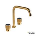 ΜΠΑΤ.ΝΙΠΤ.3 ΟΠΩΝ+CLIC-CLAC LUMIERE VICARIO BRUSHED GOLD