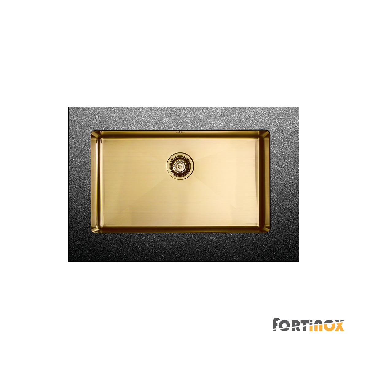 134a0a45-3eec-43b6-a3f3-c67bac29bee9 ΝΕΡΟΧ.ΥΠΟΚ/ΝΟΣ SQUADRO 74x44 FORTINOX INOX PVD BRUSHED GOLD - Image 1