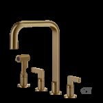 ΜΠΑΤ.ΝΕΡΟΧ.4 ΟΠΩΝ INCISO GESSI INOX316 WARM BRONZE BRUSHED PVD