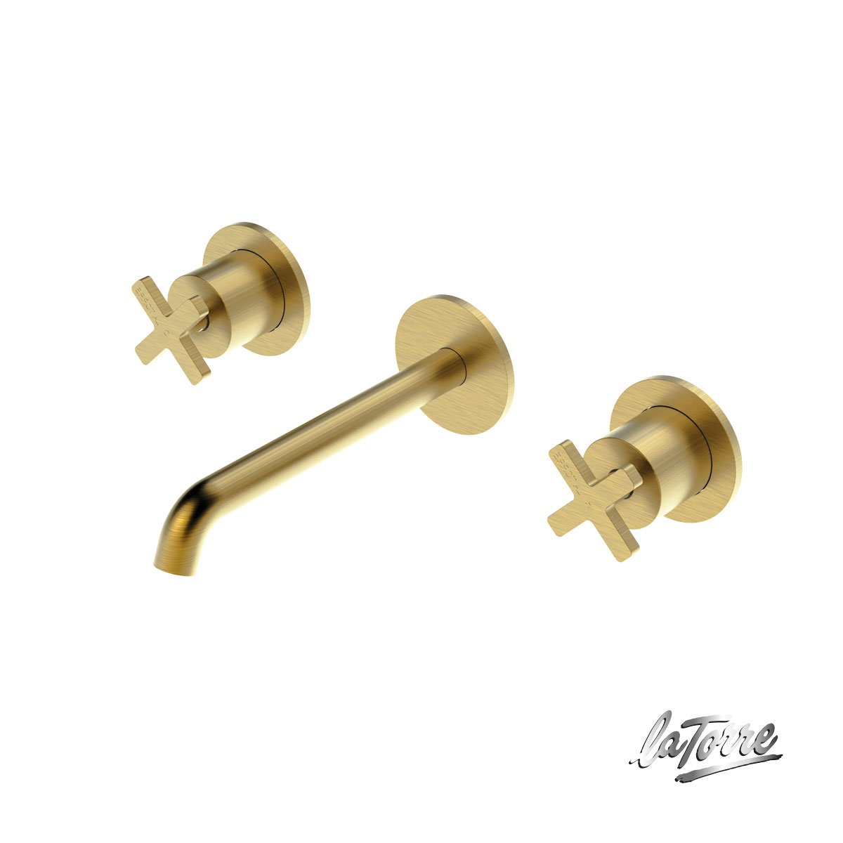 191eb207-0f38-458e-94c3-7e7af28c26ee ΜΠΑΤ.ΝΙΠΤ.ΤΟΙΧ.3 ΟΠΩΝ ELLE CROSS LA TORRE BRUSHED GOLD - Image 1