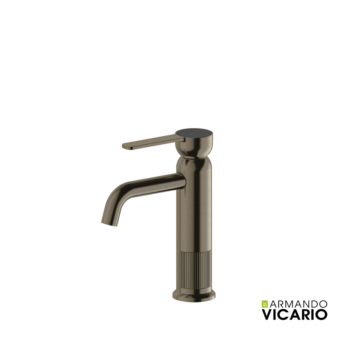 28c944a4-328c-4028-aaf3-c3904ec560d9 ΜΠΑΤ.ΝΙΠΤ. ΜΕ ΒΑΛΒ.CLIC-CLAC LUMIERE VICARIO BLACK BRUSHED - Image 1