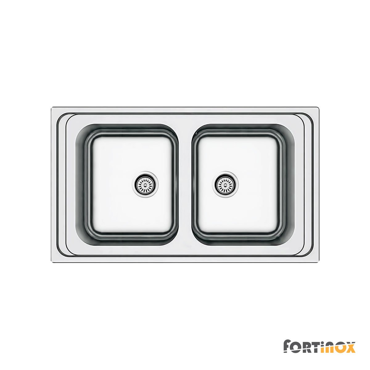 47b4bfbd-3fd0-42f2-96f5-05f5582cafc4 ΝΕΡΟΧΥΤΗΣ ARENA 86x50 FORTINOX INOX ΛΕΙΟ - Image 1