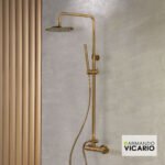 ΜΠΑΤ.ΝΤΟΥΖ+ΕΠΕΚΤ.ΚΟΛΩΝΑ+ΚΕΦΑΛΗ SLIM VICARIO ANTIQUE BRASS