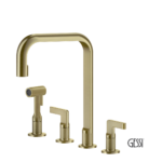 ΜΠΑΤ.ΝΕΡΟΧ. 4 ΟΠΩΝ INCISO GESSI BRASS BRUSHED PVD