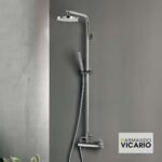 ΜΠΑΤ.ΝΤΟΥΖ+ΣΤΑΘΕΡΗ ΚΟΛΩΝΑ+ΚΕΦΑΛΗ INDUSTRIAL VICARIO CHROME