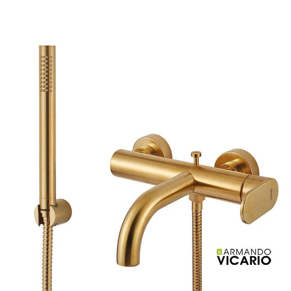 91289b6e-a072-4282-a354-545190443eca ΜΠΑΤ.ΛΟΥΤΡΟΥ SLIM VICARIO BRUSHED GOLD - Image 1