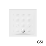 ΝΤΟΥΖ.ΤΕΤΡΑΓΩΝΗ 90x90 H.4 (4394) ANTISLIP Φ90 GSI WHITE