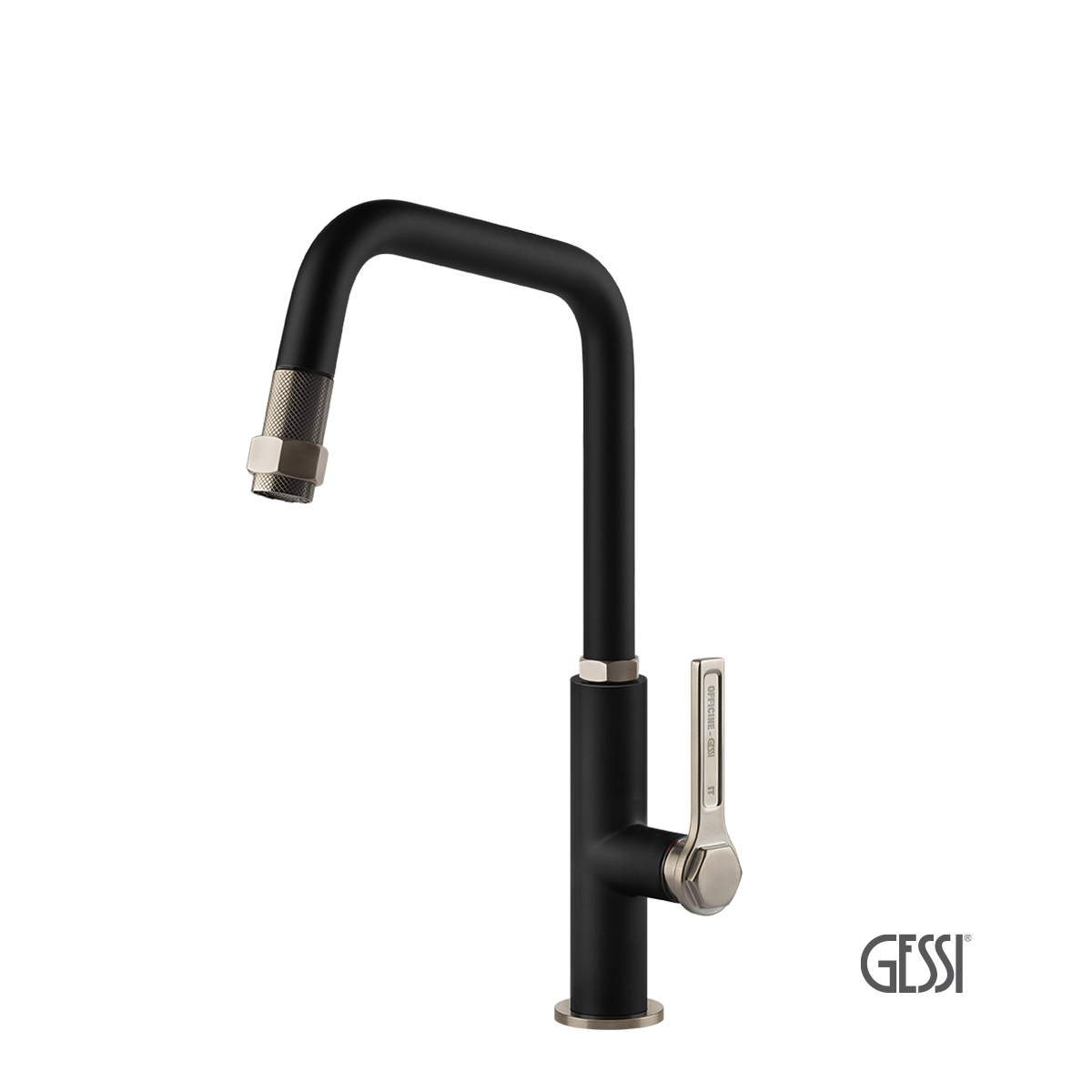 9fc028ce-3c5c-433b-be5d-47cf62cd6be0 ΜΠΑΤ.ΝΕΡΟΧ.+ΤΗΛ. OFFICINE GESSI INOX/BLACK MATT - Image 1