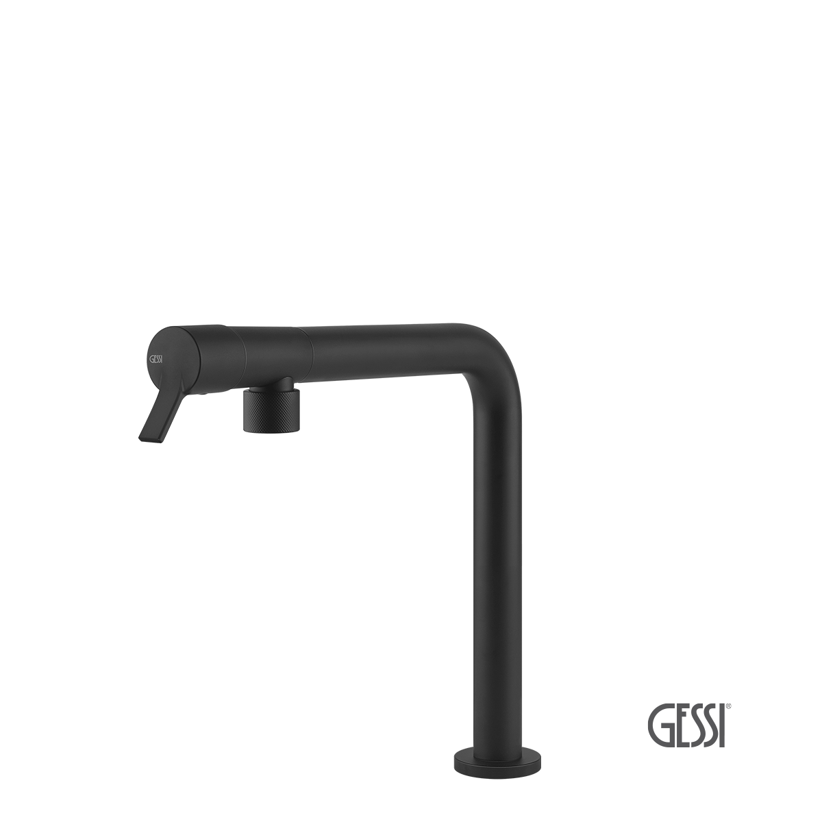 b099826f-9683-44e7-aa77-06c3adae6678 ΜΠΑΤ.ΝΕΡΟΧΥΤΗ FISSO GESSI BLACK MATT - Image 1