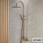 ΜΠΑΤ.ΝΤΟΥΖ+ΕΠΕΚΤ.ΚΟΛΩΝΑ+ΚΕΦΑΛΗ SLIM VICARIO ANTIQUE BRASS