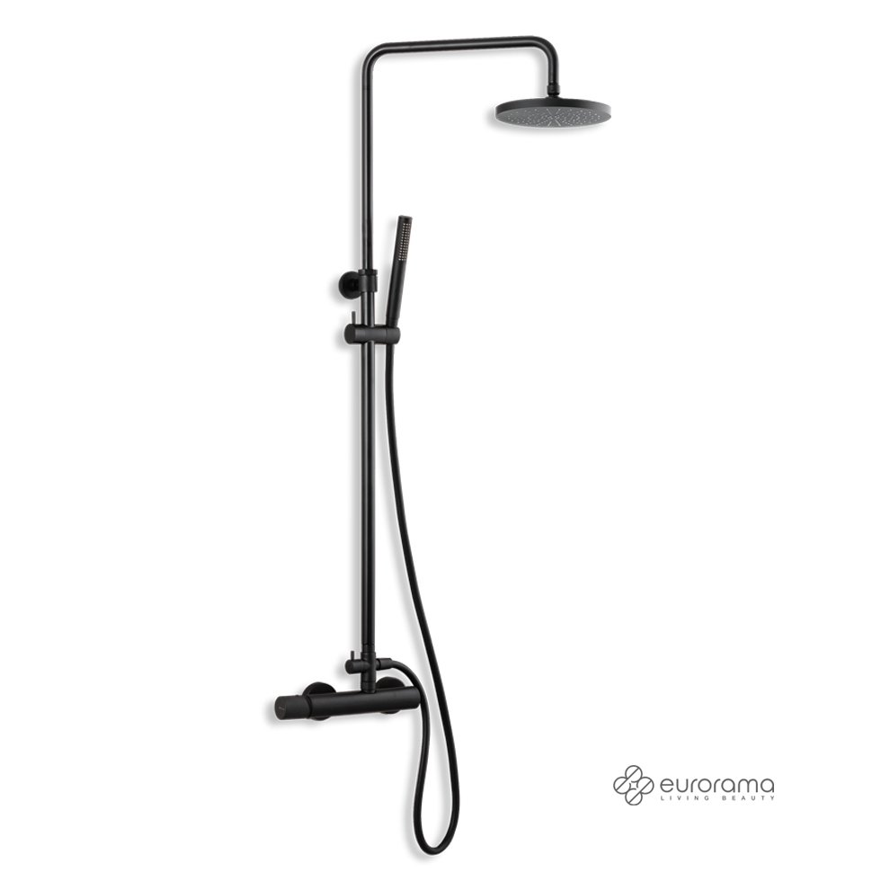 c72f2f45-2ad5-49cb-9536-8490b41e79f0 ΜΠΑΤ.ΝΤΟΥΖ+ΕΠΕΚΤ.ΚΟΛΩΝΑ+ΚΕΦΑΛΗ ELETTA TECNO BLACK MATT - Image 1