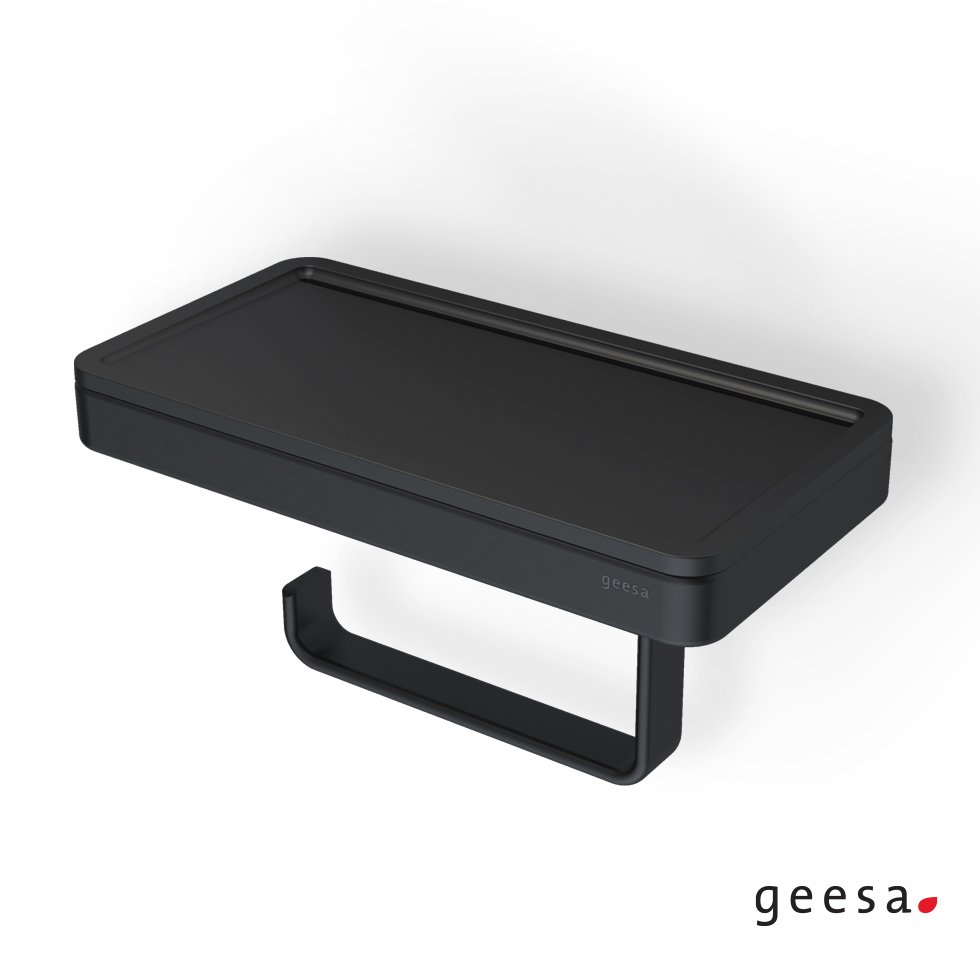 d7c1704d-0213-4430-a1b7-82d9f253095a ΧΑΡΤΟΘΗΚΗ ΜΕ ΕΤΑΖΕΡΑ 21x10,8 εκ. FRAME GEESA BLACK MATT - Image 1